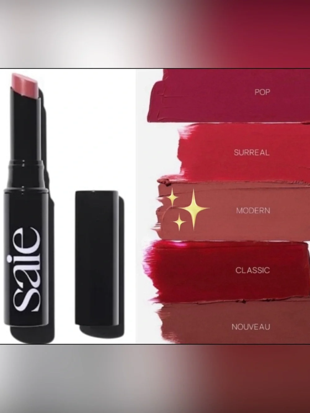 saie Lip Blur Matte Blurring Lipstick (Modern) NIB 2.5 g / 0.09 oz
